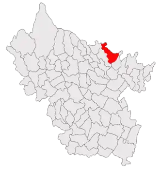 Poziția localității Podgoria