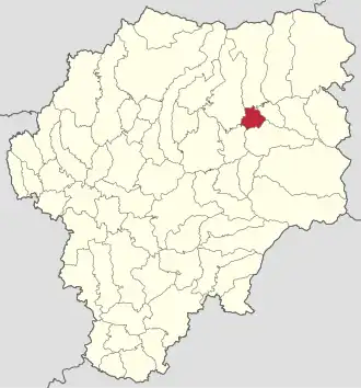 Localizare în cadrul județului