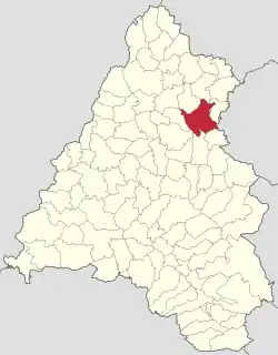 Localizare în cadrul județului