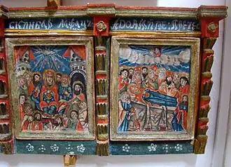 Praznicare din tâmpla bisericii din Bârsana