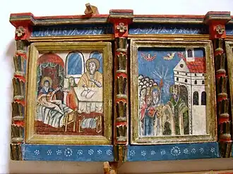 Praznicare din tâmpla bisericii din Bârsana