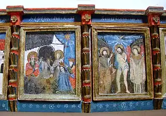 Praznicare din tâmpla bisericii din Bârsana