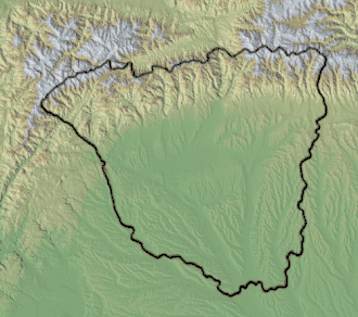 Harta județului Gorj