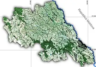 Amplasarea în cadrul județului