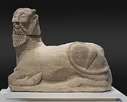 Bicha din Balazote; secolul al VI-lea î.Hr.; sculptat din două blocuri de calcar; înălțime: 73&nbsp;cm; Muzeul Național de Arheologie al Spaniei (Madrid)