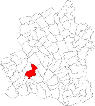 Amplasarea în cadrul județului