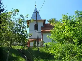 Biserica ortodoxă ridicată în anul 1936, pe locul uneia vechi din lemn