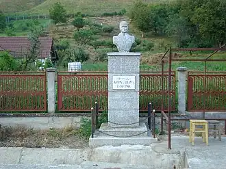 Bustul poetului Aron Cotruș