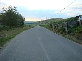 Drumul spre satul Lupu