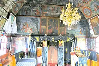 Biserica de lemn „Sfinții Arhangheli” din Ciuleni (interiorul)