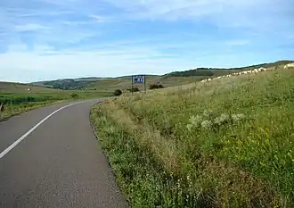 Intrarea în comuna Geaca