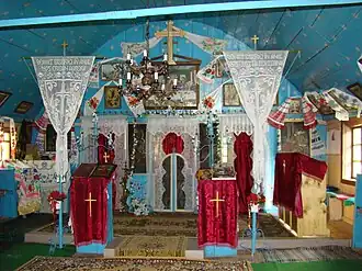 Biserica de lemn din Glodghilești (interiorul)