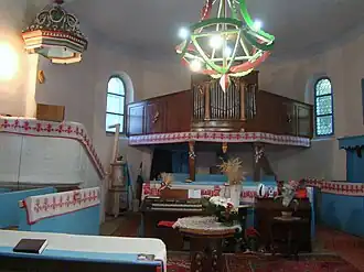 Interiorul bisericii reformate