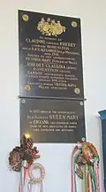 Placa memorială din Biserica reformată din Sângeorgiu de Pădure