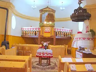 Biserica reformată din Cinta (interiorul)