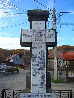 Monumentul eroilor din Deleni