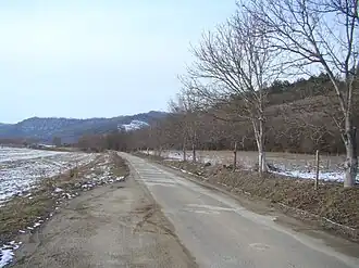 Drumul spre satul Pipea