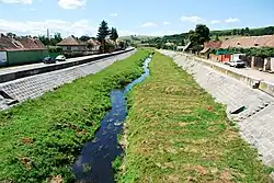 Râul Hârtibaciu în Agnita