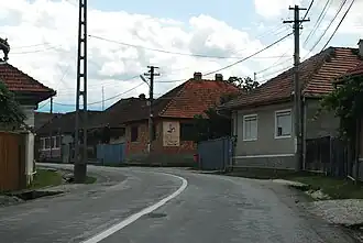 DN7C trecând prin Cârțișoara