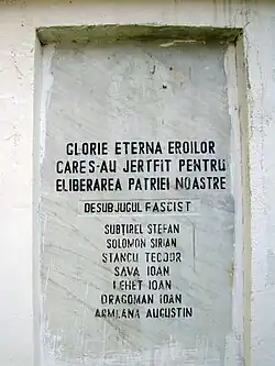 Monumentul eroilor (detaliu)