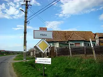 Intrarea în localitate