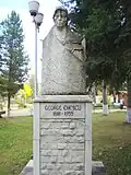 Grupul statuar din parcul stațiunii balneare - Bustul lui George Enescu