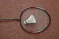 Rachetă de badminton şi fluturaş