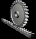 Animation of a rack and pinion from the Machine Guarding eTool software