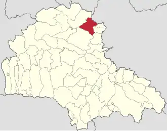 Localizare în cadrul județului