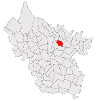 Poziția localității Racovițeni