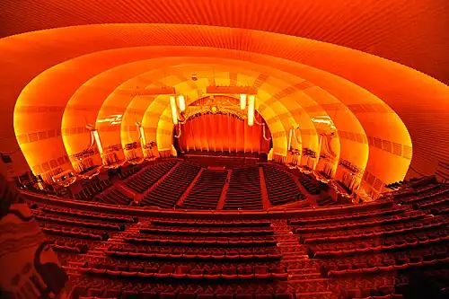 Auditoriu cu scenă din Radio City Music Hall din New York City (1932)
