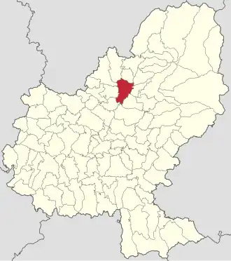 Localizare în cadrul județului