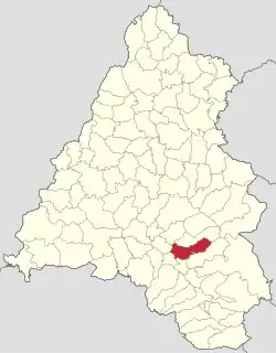 Localizare în cadrul județului