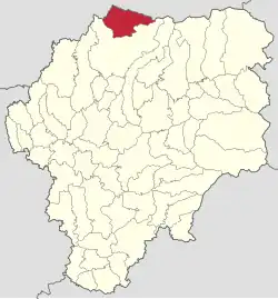 Localizare în cadrul județului