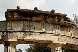 Templul lui Venus de la Vila lui Hadrian din Tivoli (Italia), detaliu al acoperișului