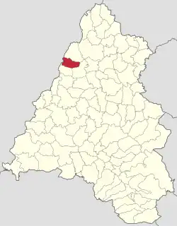 Localizare în cadru județului