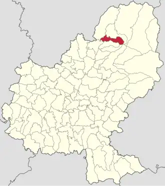 Poziția localității Rușii-Munți