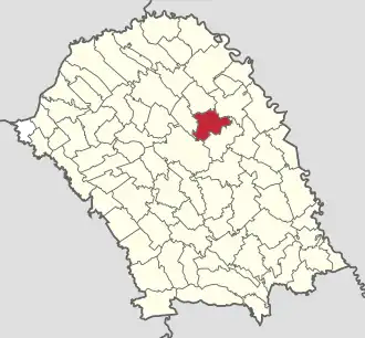 Poziția localității Săveni