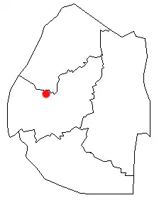 Poziția localității Lobamba