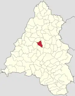 Lacalizare în cadrul județului