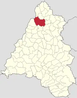 Poziția în cadrul județului