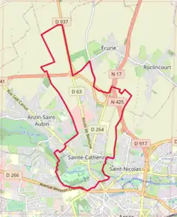 Poziția localității Sainte-Catherine