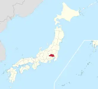 Poziția regiunii Prefectura Saitama