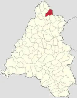 Localizare ăn cadrul județului