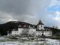 Vedere generală a Mănăstirii Sâmbăta de Sus