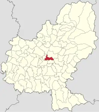 Localizare în cadrul județului