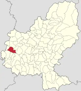 Localizare în cadrul județului