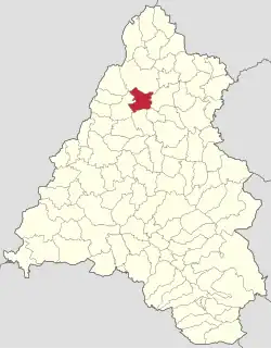 Localizare în cadrul județului