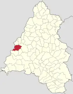 Localizare în cadrul județului