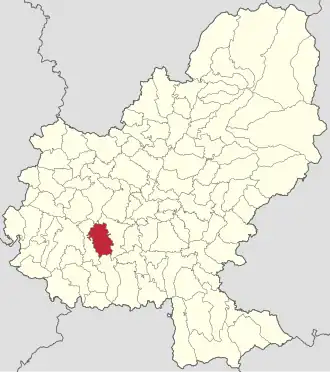 Localizare în cadrul județului